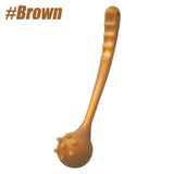 NNEOBA Silicone Manual Massage Hammer Percussion Therapy Stick Brown