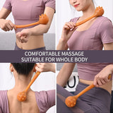 NNEOBA Silicone Manual Massage Hammer Percussion Therapy Stick Brown