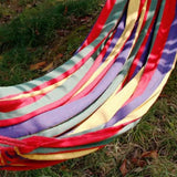NNEOBA Single Wide Canvas Hammock Portable Outdoor Swing