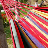 NNEOBA Single Wide Canvas Hammock Portable Outdoor Swing