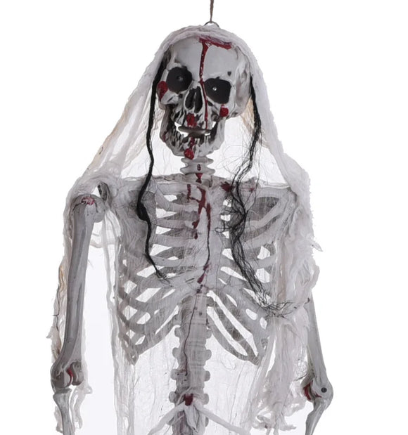 NNEOBA Halloween Movable Skeleton Realistic Haunted Decor