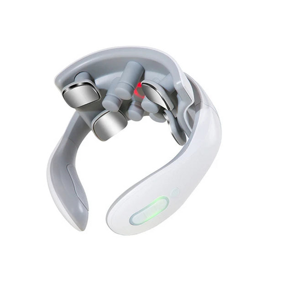 NNEOBA Upgraded Smart Neck & Shoulder Massager Heated Cervical Therapy White
