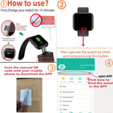 NNEOBA Smartwatch Fitness Tracker with Heart Rate Monitor