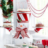 NNEOBA Snowman Rack Double Layer Dessert Tray