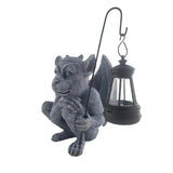 NNEOBA Solar Gargoyle Statue Outdoor Garden Decor Figurine