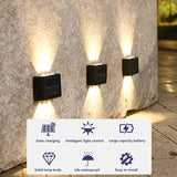 NNEOBA 10PCS Waterproof Solar Wall Lamp – Outdoor Up & Down Light