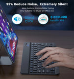 NNEOBA Bluetooth Wireless Keyboard & Mouse Combo for iPad Mac PC