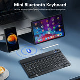 NNEOBA Bluetooth Wireless Keyboard & Mouse Combo for iPad Mac PC