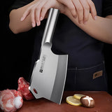 NNEOBA Heavy-Duty Forged Bone Cutting Knife – Thickened & Weighted Cleaver
