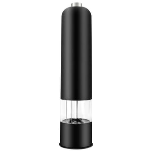 NNEOBA Electric Spice Grinder with LED Light Automatic Pepper & Salt Mill Black