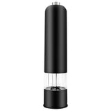 NNEOBA Electric Spice Grinder with LED Light Automatic Pepper & Salt Mill Black