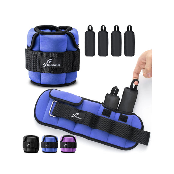 NNEOBA Adjustable Ankle Weights - Upgraded 1 Pair