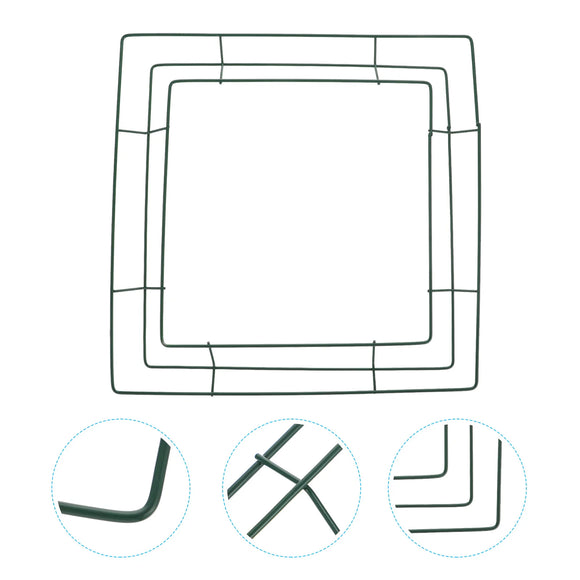 NNEOBA Square Macrame Ring Wire Wreath Forms