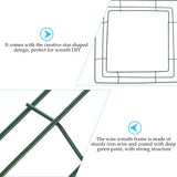 NNEOBA Square Macrame Ring Wire Wreath Forms