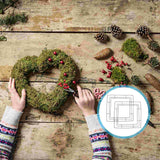 NNEOBA Square Macrame Ring Wire Wreath Forms