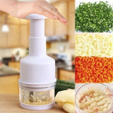 NNEOBA Stainless Steel Onion Chopper – Hand-Press Food Cutter & Slicer