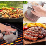 NNEOBA Stainless Steel Smash Burger Press – Heavy-Duty Hamburger Patty Maker