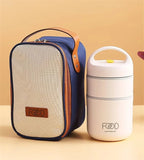 NNEOBA Stainless Steel Thermal Lunch Box with Insulated Bag