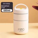 NNEOBA Stainless Steel Thermal Lunch Box with Insulated Bag