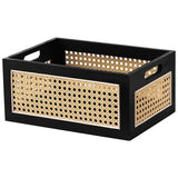 NNEOBA Wooden Storage Basket Large Organizer Box