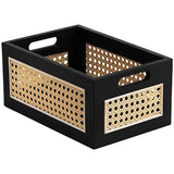 NNEOBA Wooden Storage Basket Large Organizer Box