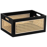 NNEOBA Wooden Storage Basket Large Organizer Box