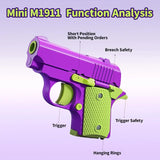 NNEOBA Stress Relief Mini Toy Pistol 3D Printed Gun