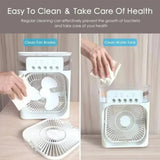 NNEOBA Portable Desktop Humidifier Cooling Fan USB