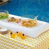 NNEOBA Inflatable Floating Pool Bar Tray with Cup Holder