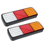 NNEDSZ Pair 75 LED Tail Lights Stop Reverse Indicator 12V Ute Trailer Caravan Truck Boat