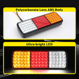 NNEDSZ Pair 75 LED Tail Lights Stop Reverse Indicator 12V Ute Trailer Caravan Truck Boat
