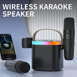 NNEOBA Portable Bluetooth Karaoke Speaker System with Microphones