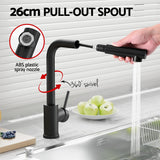 NNEDSZ Kitchen Mixer Tap Pull Out Rectangle 2 Mode Sink Basin Faucet Swivel WELS Black