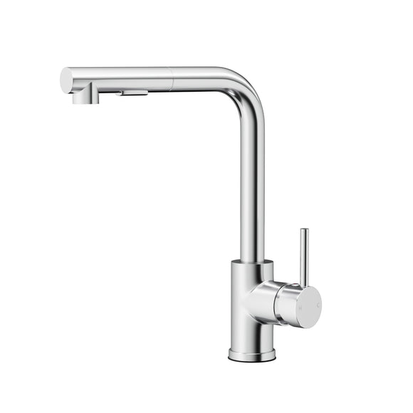 NNEDSZ Kitchen Mixer Tap Pull Out Rectangle 2 Mode Sink Basin Faucet Swivel WELS Chrome