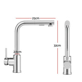 NNEDSZ Kitchen Mixer Tap Pull Out Rectangle 2 Mode Sink Basin Faucet Swivel WELS Chrome