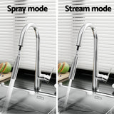 NNEDSZ Kitchen Mixer Tap Pull Out Round 2 Mode Sink Basin Faucet Swivel WELS Chrome