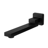 NNEDSZ Bathroom Mixer Spout Wall Bath Tap Square Swivel Bathtub Black