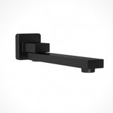NNEDSZ Bathroom Mixer Spout Wall Bath Tap Square Swivel Bathtub Black