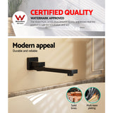 NNEDSZ Bathroom Mixer Spout Wall Bath Tap Square Swivel Bathtub Black