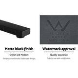 NNEDSZ Bathroom Mixer Spout Wall Bath Tap Square Swivel Bathtub Black
