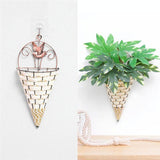 Rustic Hanging Rattan Vase For Farmhouse Decor-1915198045247639552