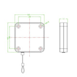 Telescopic Anti-Theft Cable Box With Wire Rope - 4M-1915197879627157508
