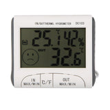Digital Thermometer Hygrometer With External Sensor - White-1915197745048719360