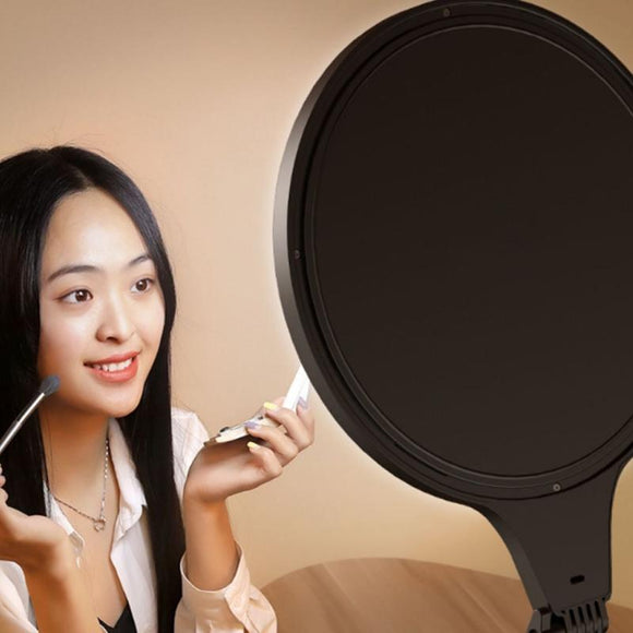 Large Desktop Beauty Fill Light Bracket For Live Broadcast And Photography - 14.2 Inch / 36Cm - Black-1915196658828840961