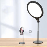 Large Desktop Beauty Fill Light Bracket For Live Broadcast And Photography - 14.2 Inch & 36Cm - Black-1915196661622247424