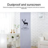 Vertical Cabinet Air Conditioning Dust Cover - All-Inclusive Fabric Red Plum - 170X50X30Cm-1915198392875749378