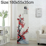 180X55X35Cm All-Inclusive Vertical Cabinet Air Conditioning Dust Cover - Red Plum Fabric-1915197864720601088