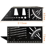 Multi-Function Aluminum Angle Ruler For 3D Woodworking-1915197242545934338