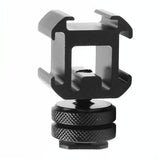 Universal Camera Hot Shoe Base - 2Pcs Three-Head Rotary-1915198017850445825