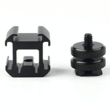 Universal Camera Hot Shoe Base - 2Pcs Three-Head Rotary-1915198017850445827